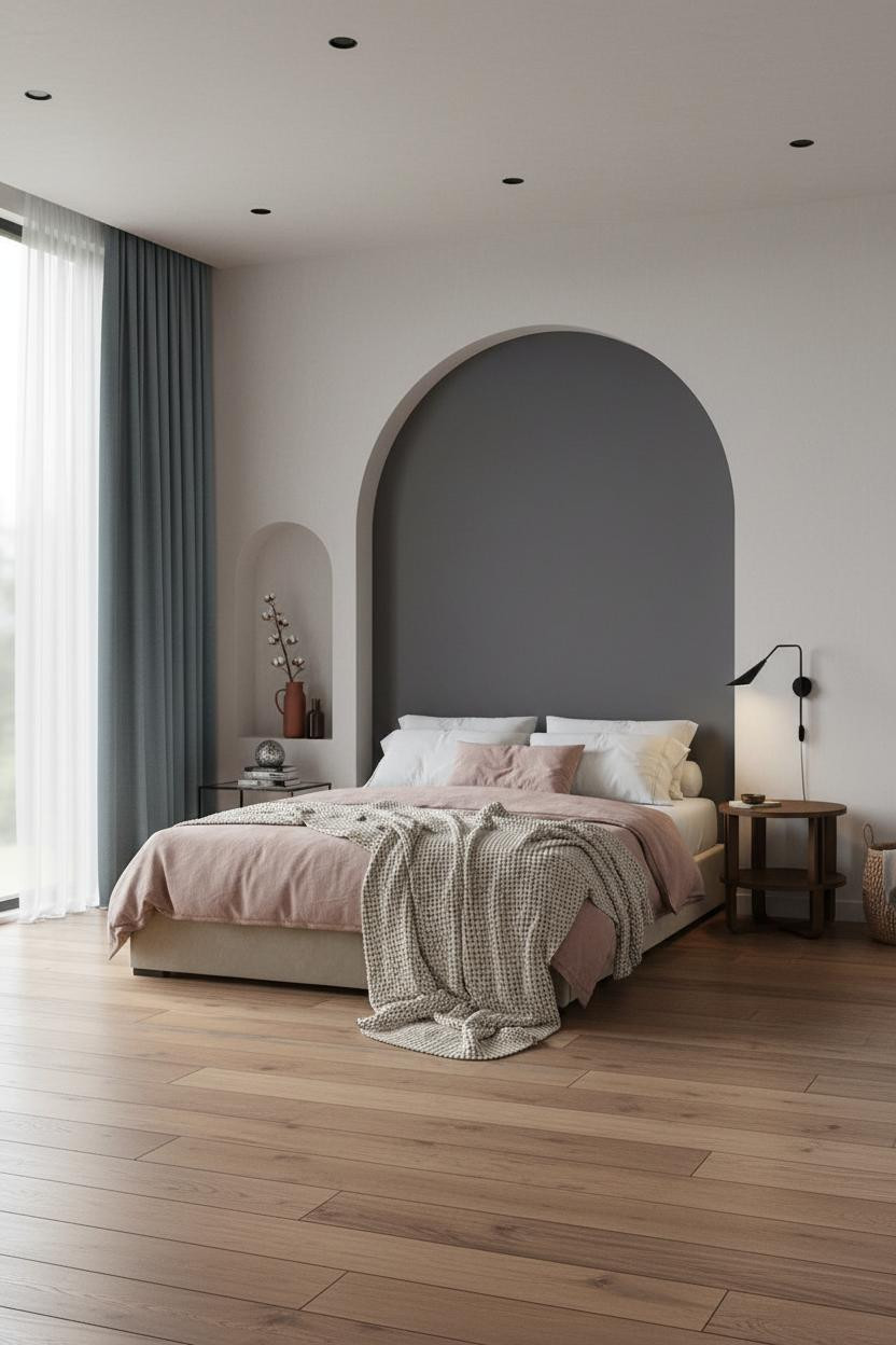 Japandi Nightstand Mid Century Modern Light Wood