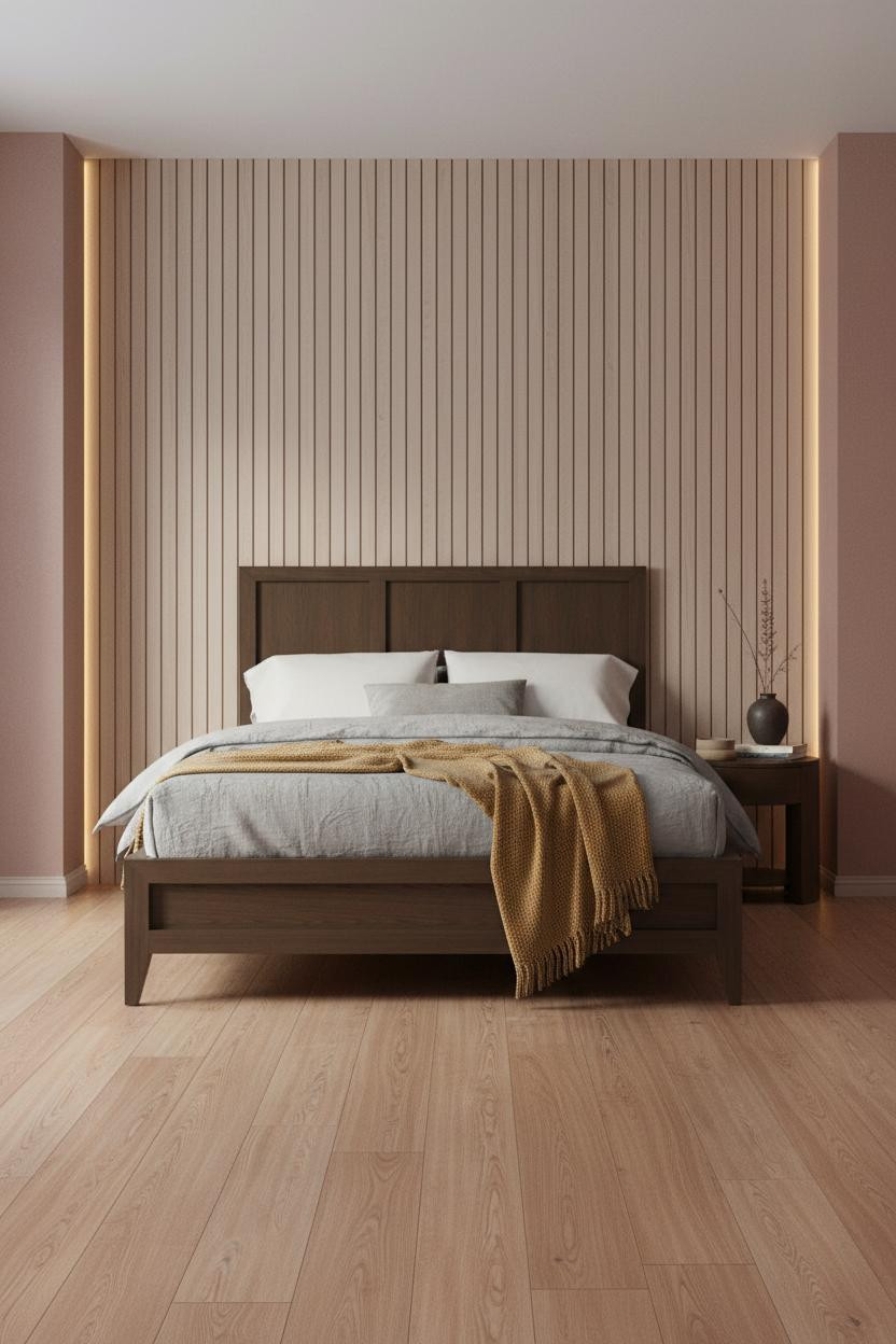 Japandi Nightstand Mid Century Modern Light Wood