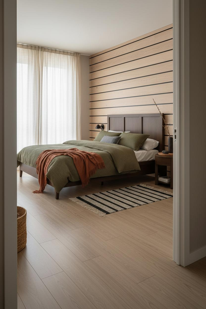 Japandi Nightstand Mid Century Modern Light Wood