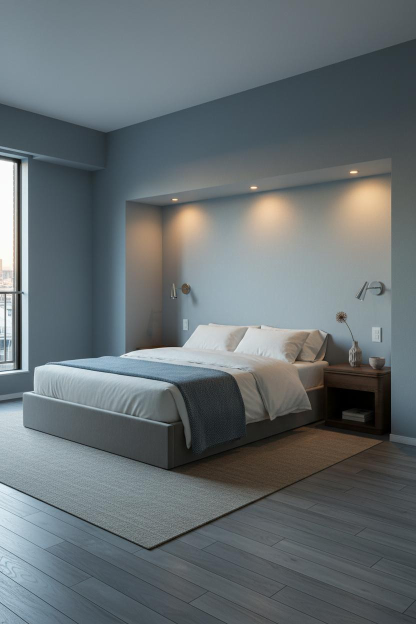 Japanese Studio Apartment Minimal Platform Bed