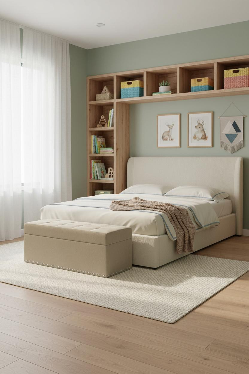 Kids Room Design Scandi Modern Storage