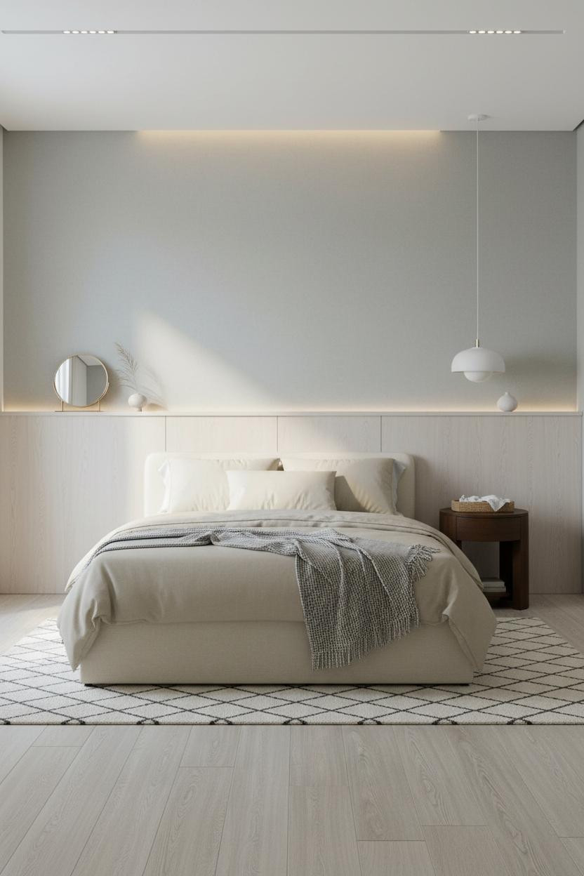 Korean Studio Apartment Minimalist Bedroom