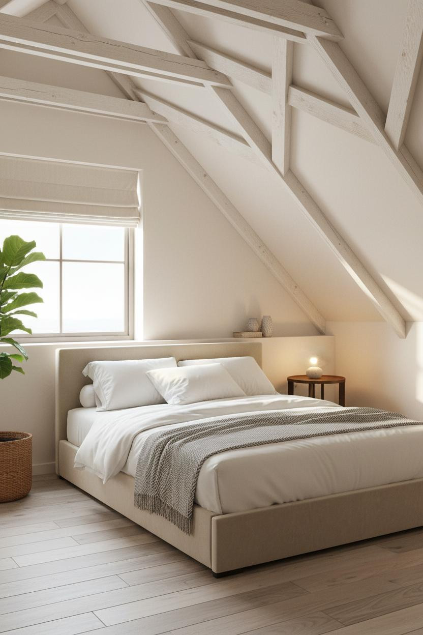 Loft Conversion Bedroom Dormer Window Scandi