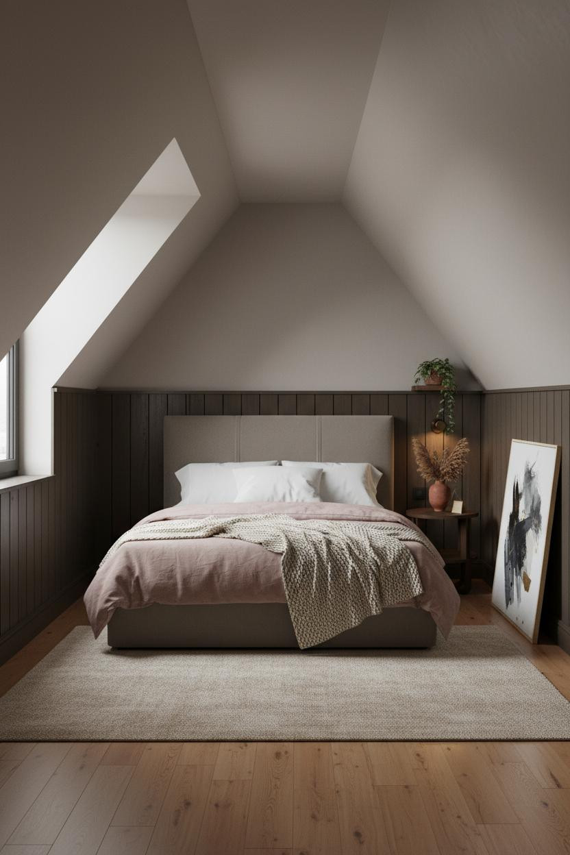 Loft Conversion Bedroom Dormer Window Sloped Ceiling