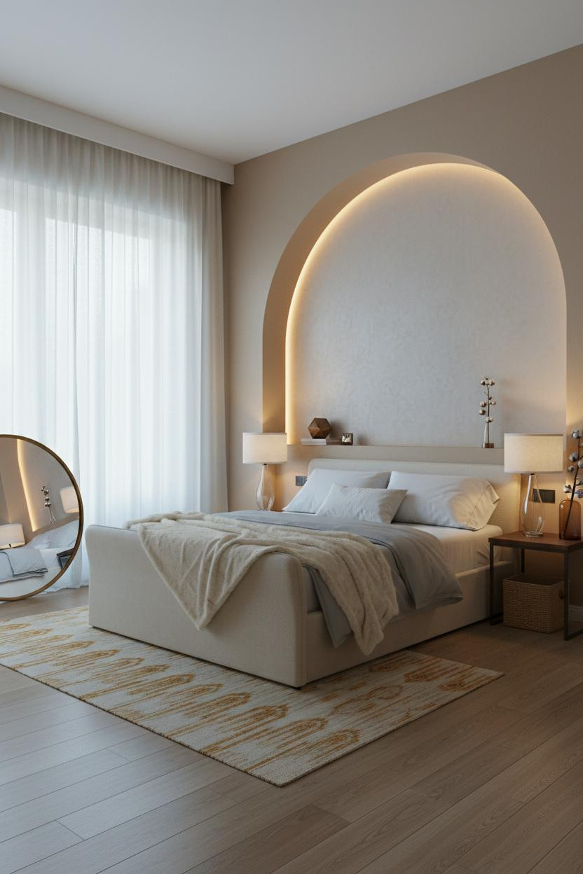 Luxury Bedroom Art Deco Niche Design