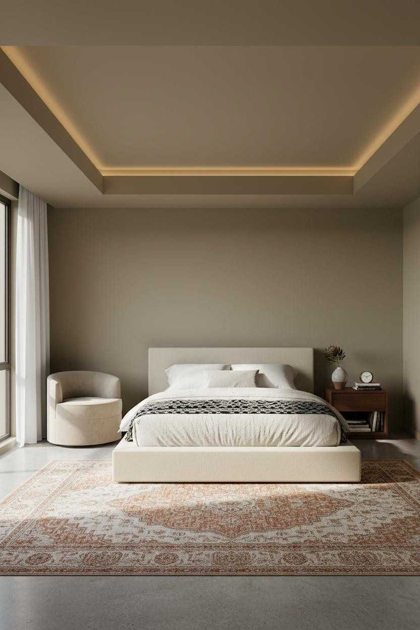 Master Bedroom MCM Ceiling Soffit Design