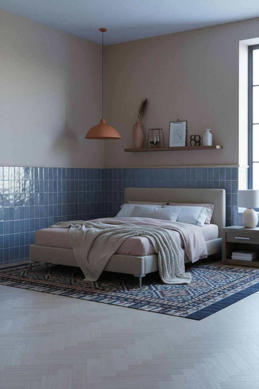 Mediterranean Bedroom Zellige Tile Spanish Modern