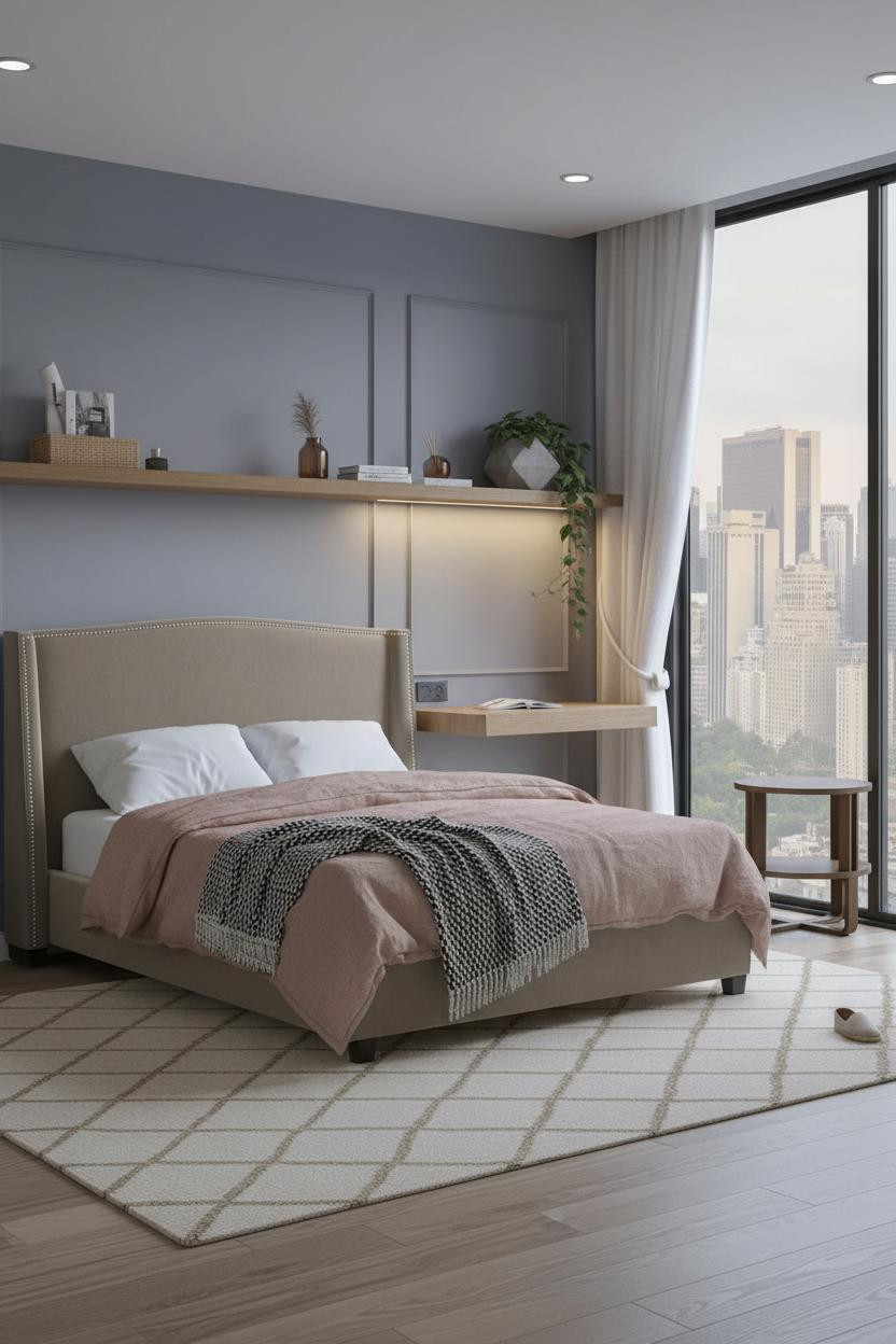 Mini Studio Apartment Ideas Coastal Modern Bedroom Design