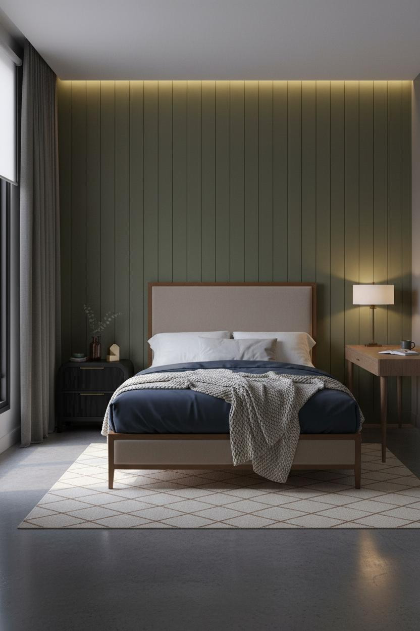 Mini Studio Apartment Ideas Small Spaces Japandi Olive Accent