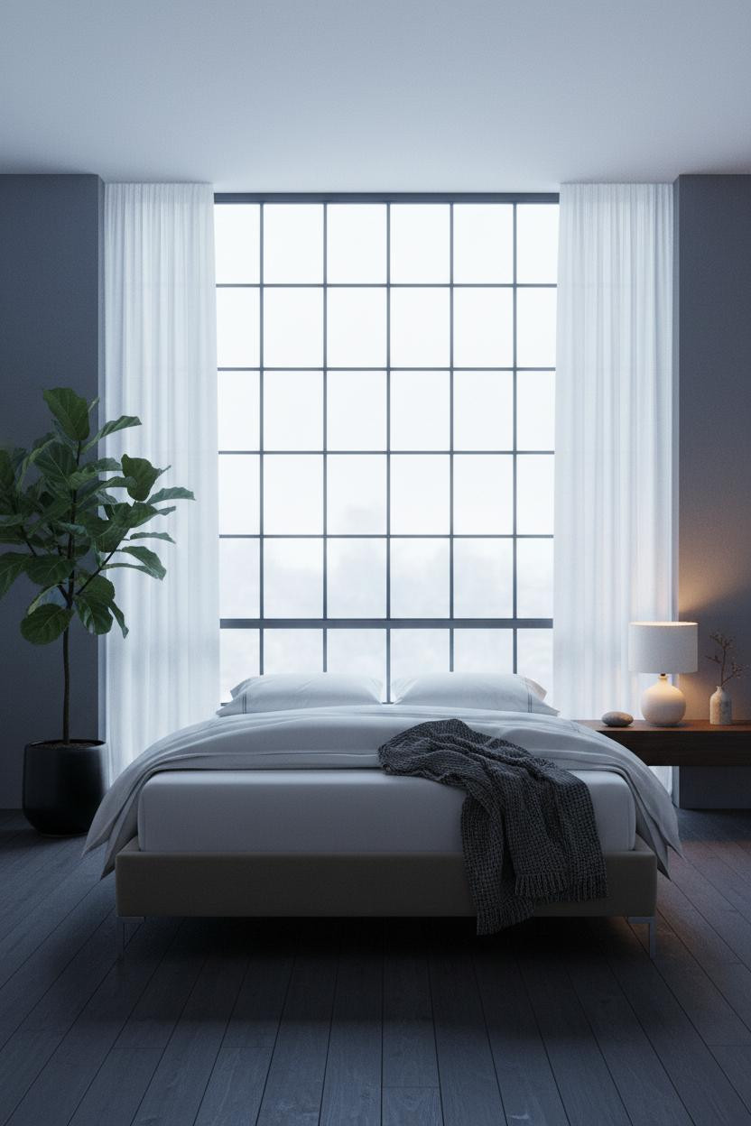 Minimalist Bedroom Natural Light Platform Bed