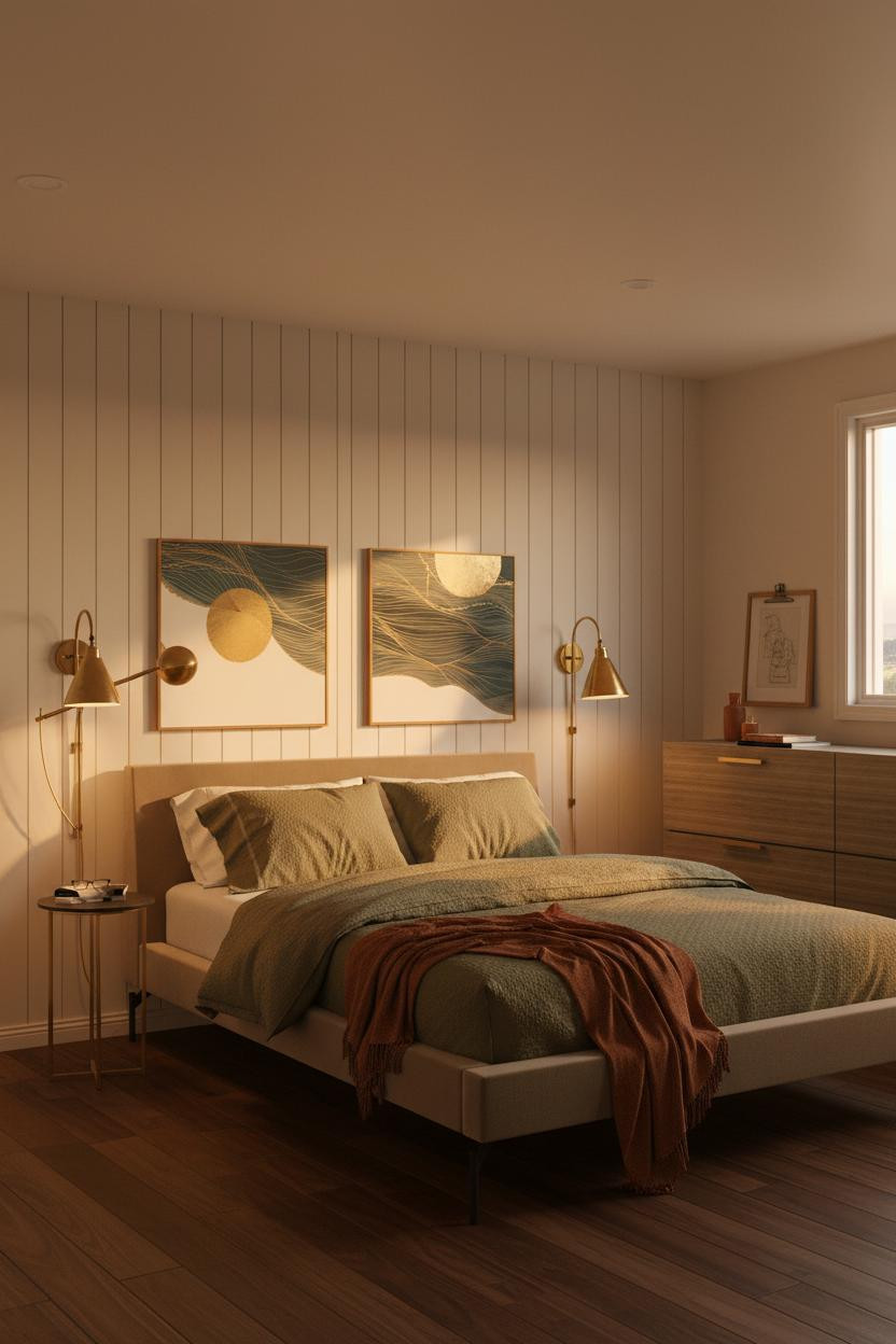Minimalist Bedroom Shiplap Warm Aesthetic