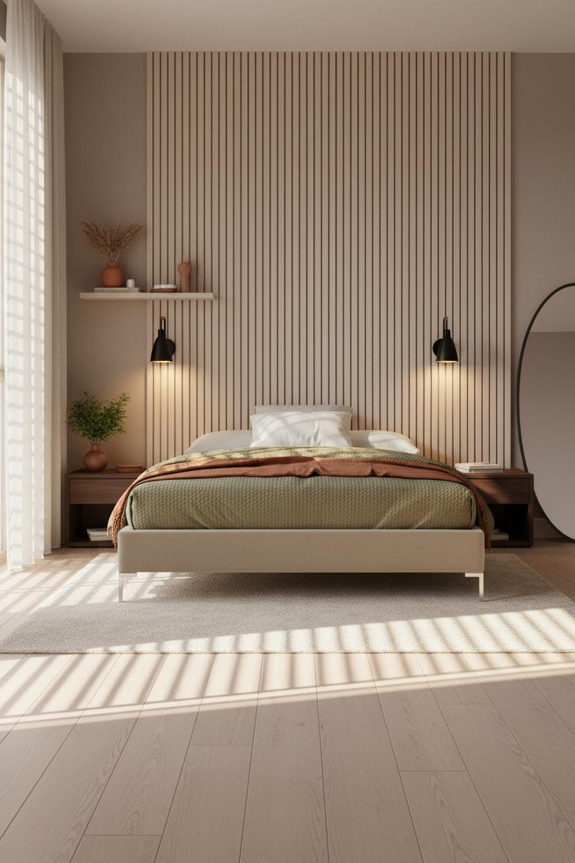 Minimalist Japandi Bedroom Loft Design