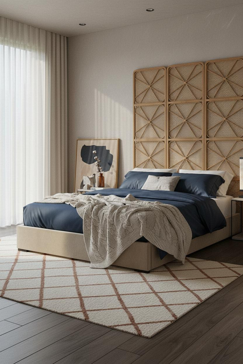 Modern Boho Bedroom Neutral Earthy