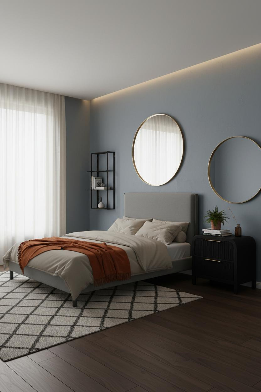 Modern Nightstand Floating Wall Mounted