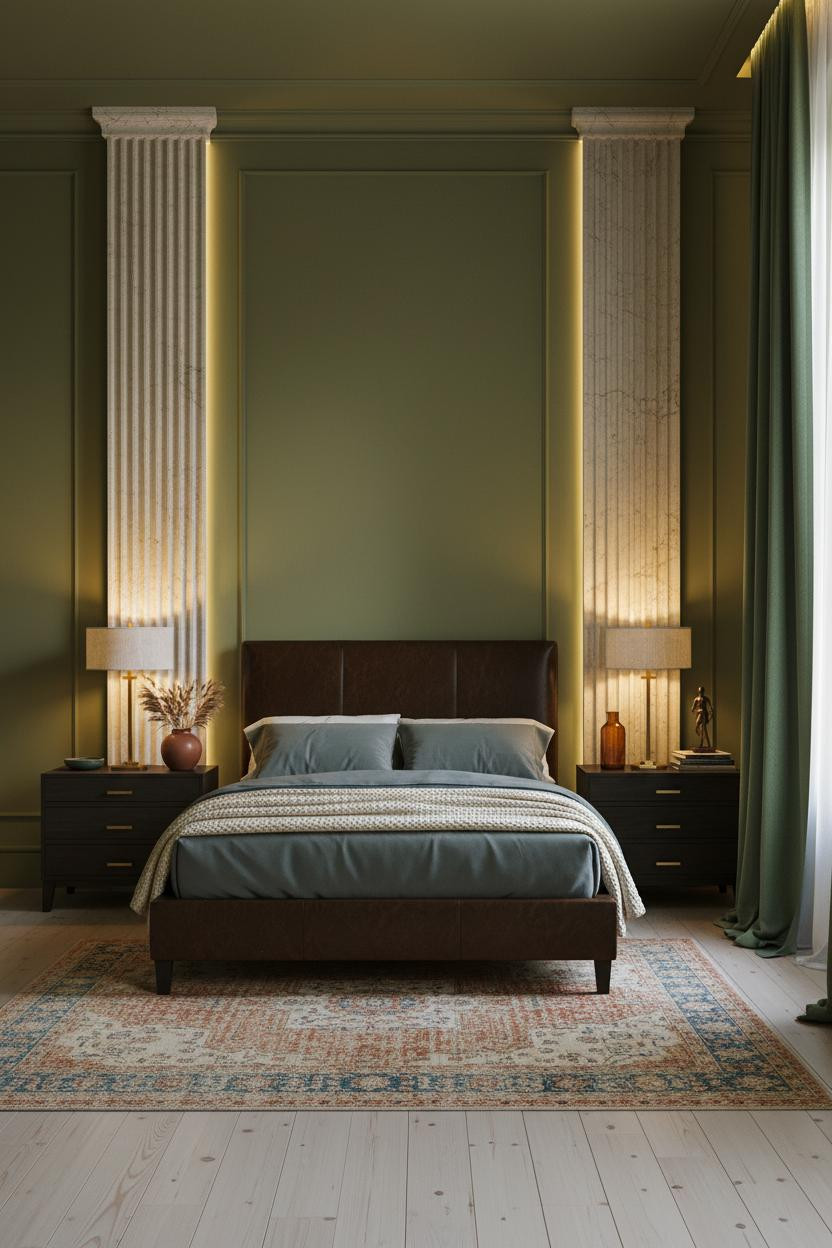 Moody Maximalist Bedroom Dark Eclectic Decor