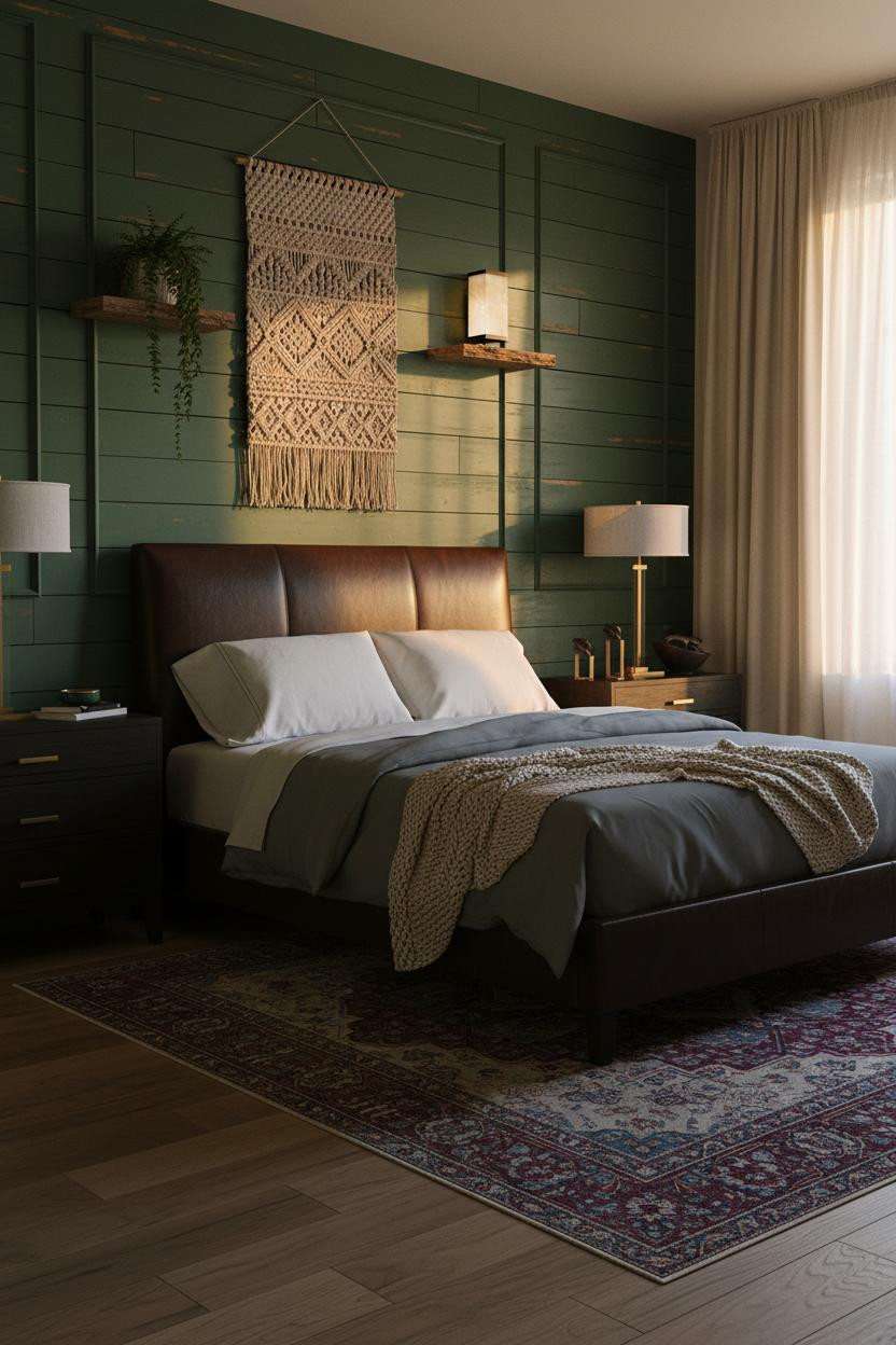 Moody Maximalist Bedroom Dark Eclectic Decor