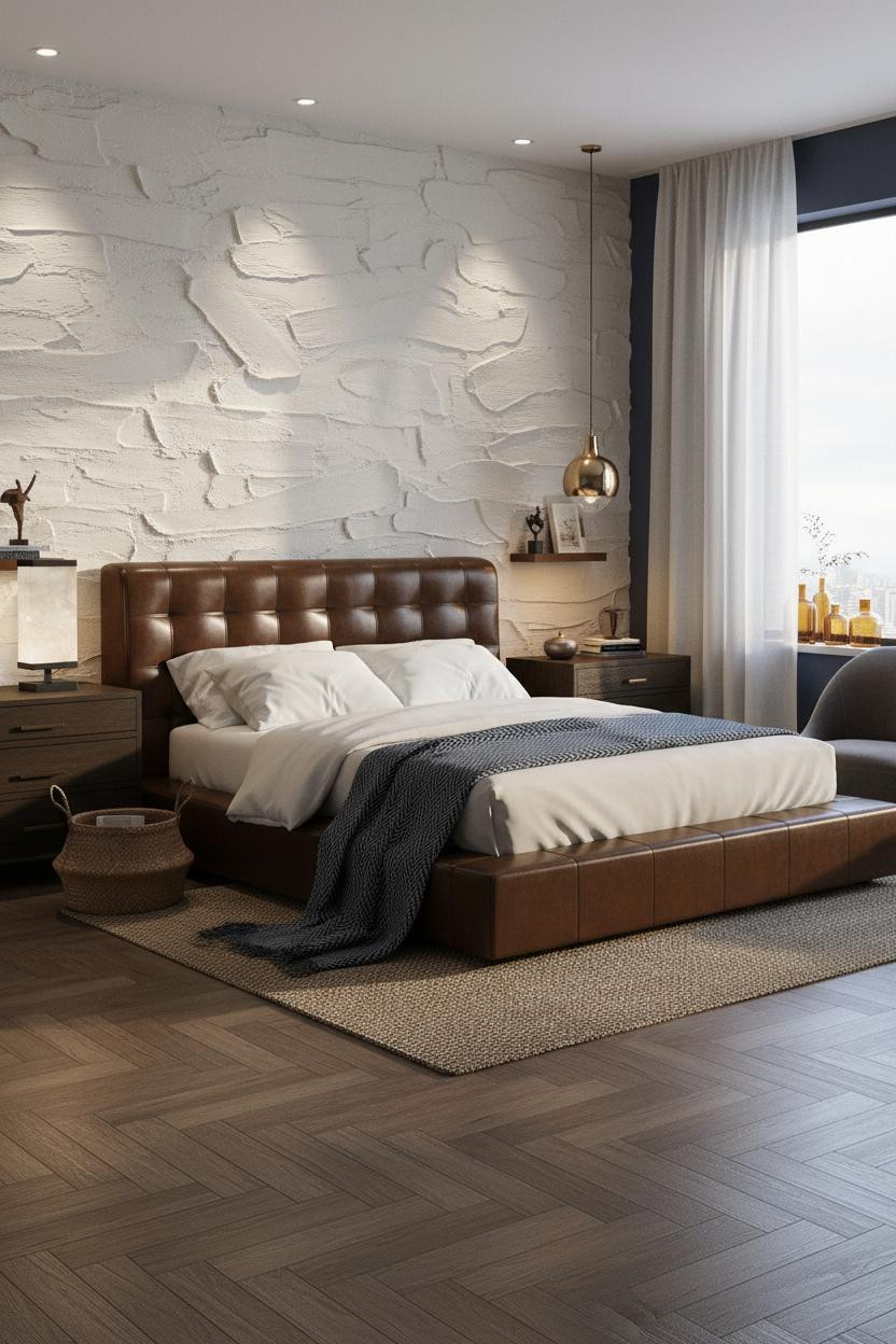 Moody Maximalist Bedroom Dark Eclectic Textured