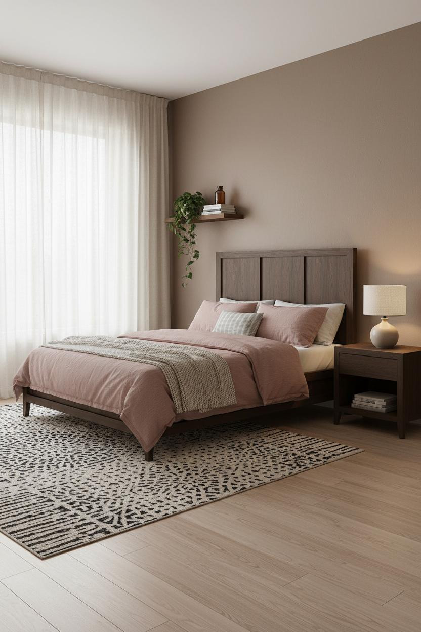 Moody Modern Bedroom Natural Light