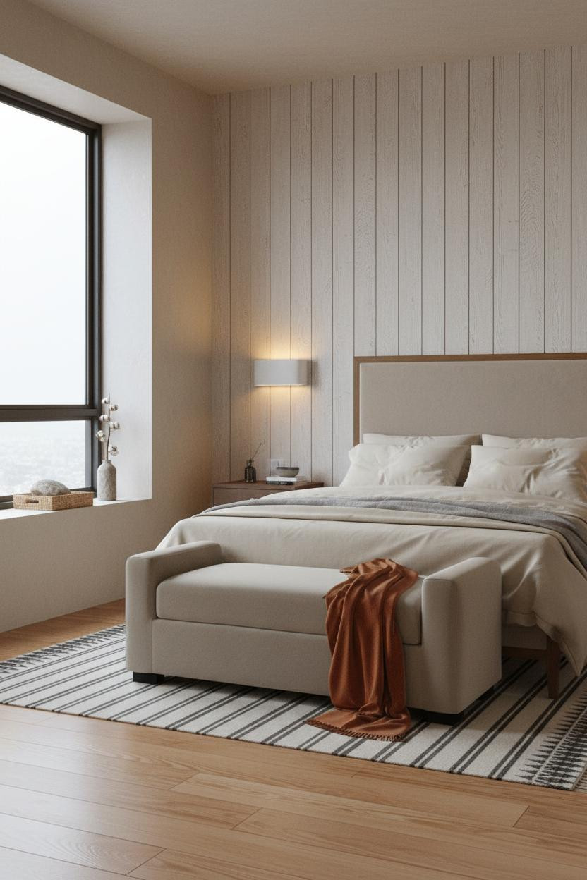 Neutral Earthy Bedroom Warm Minimalist Decor