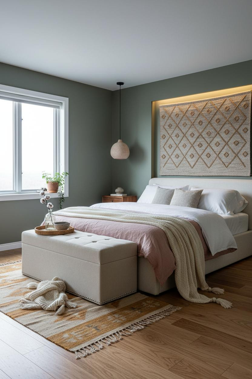 Neutral Earthy Bedroom Warm Minimalist