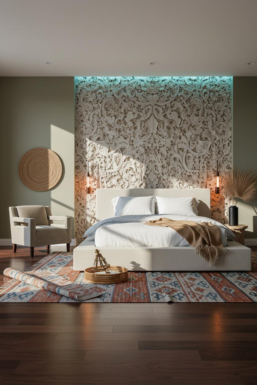 Palm Beach Bedroom Preppy Coastal Maximalist Design