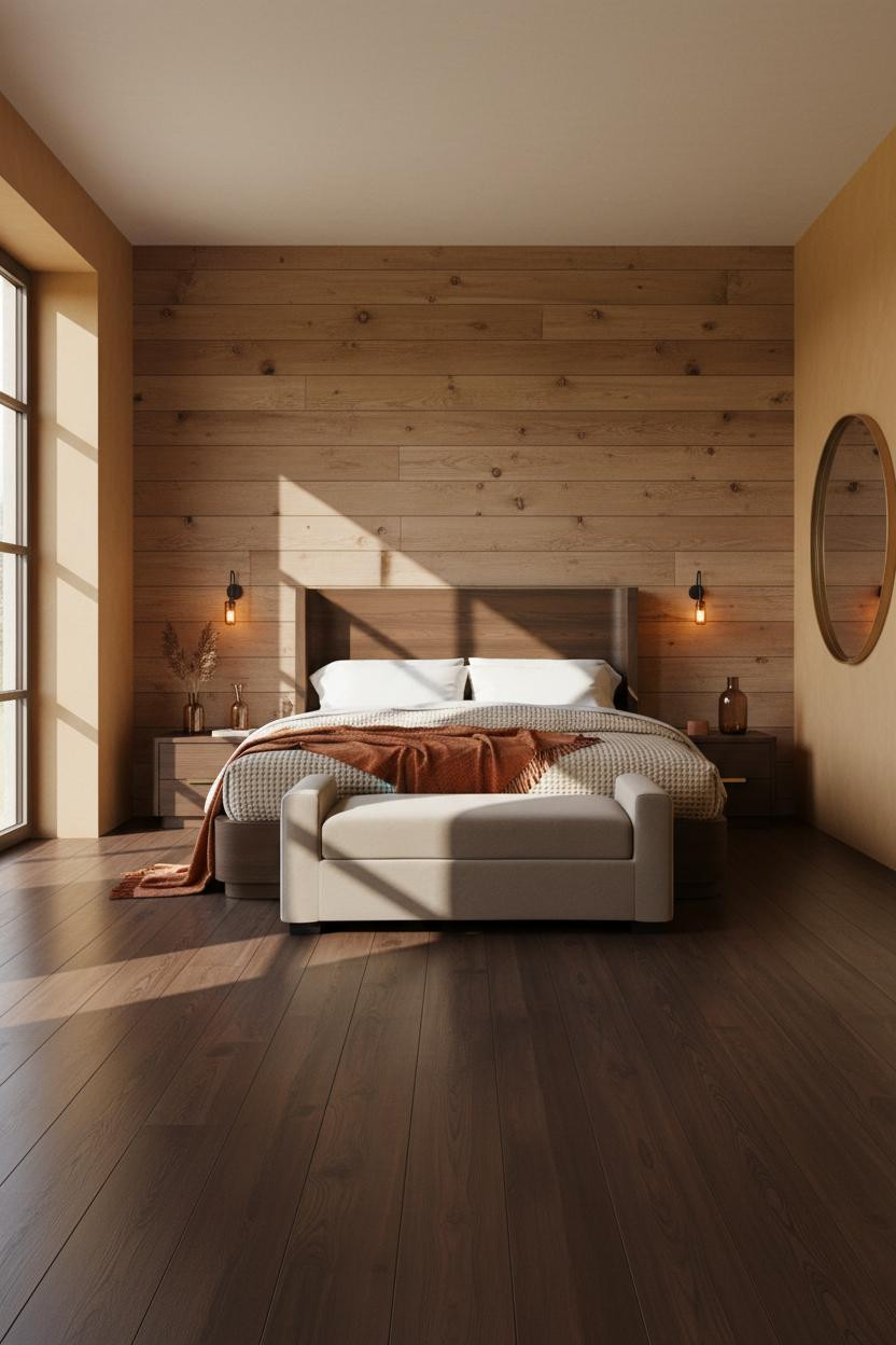 Rustic Chic Bedroom Shiplap Farmhouse