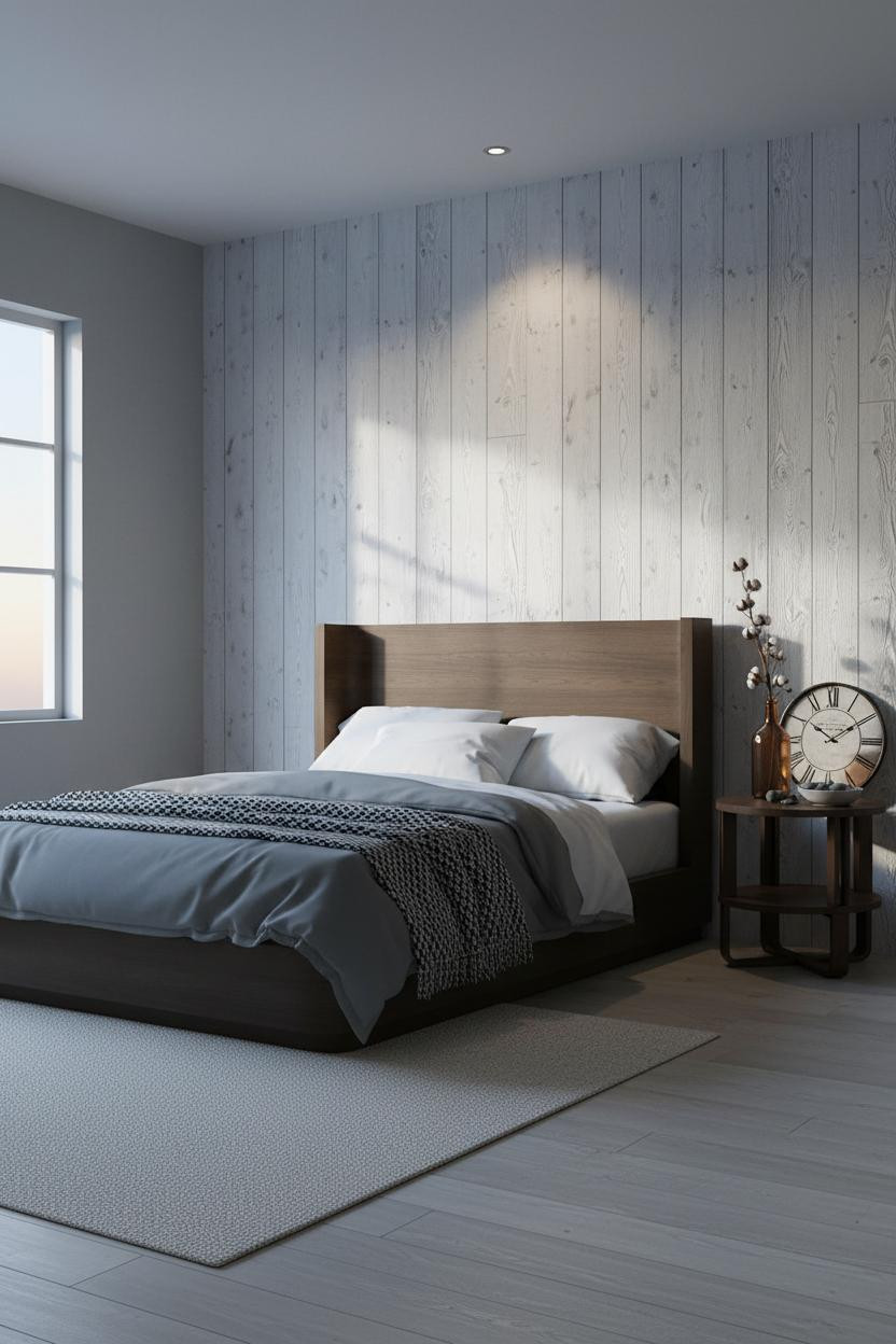 Rustic Farmhouse Bedroom Board Batten Accent Wall Cozy Ideas