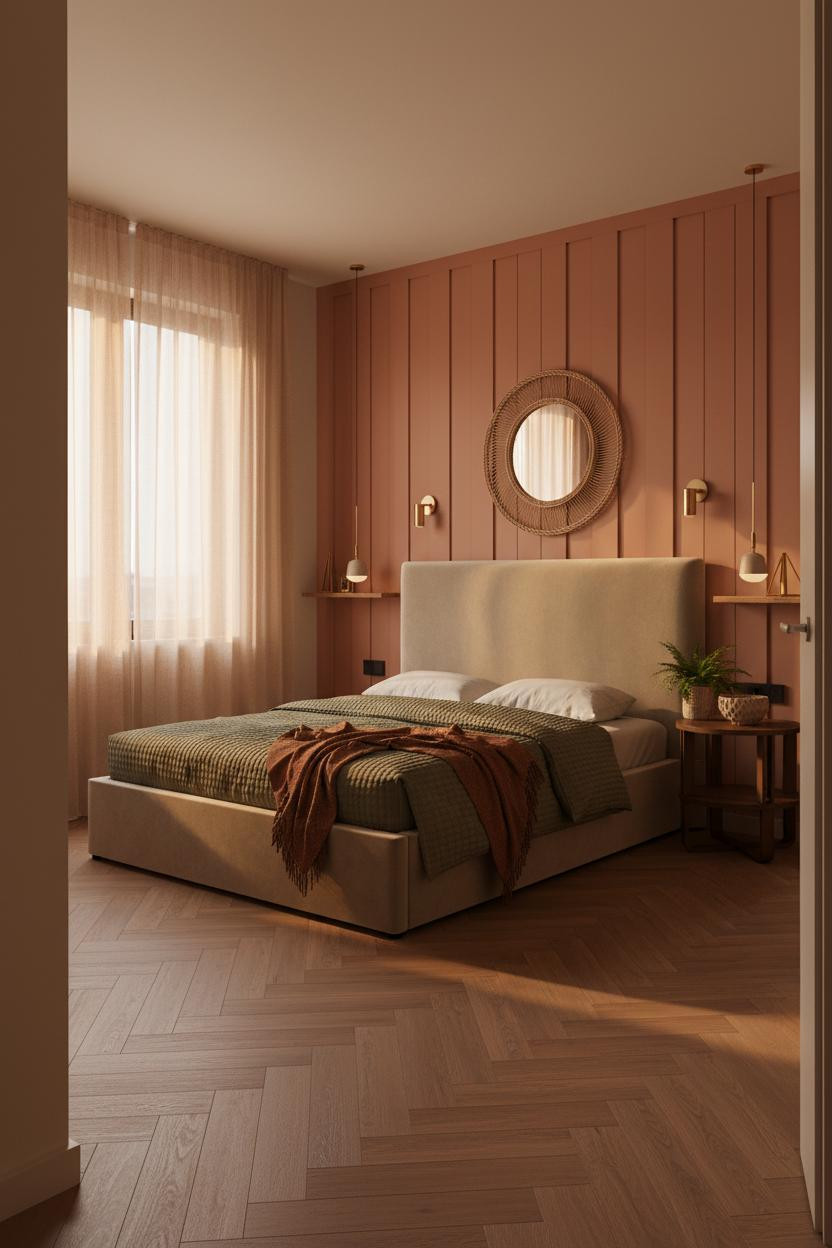 Small Studio Apartment Japandi Bedroom