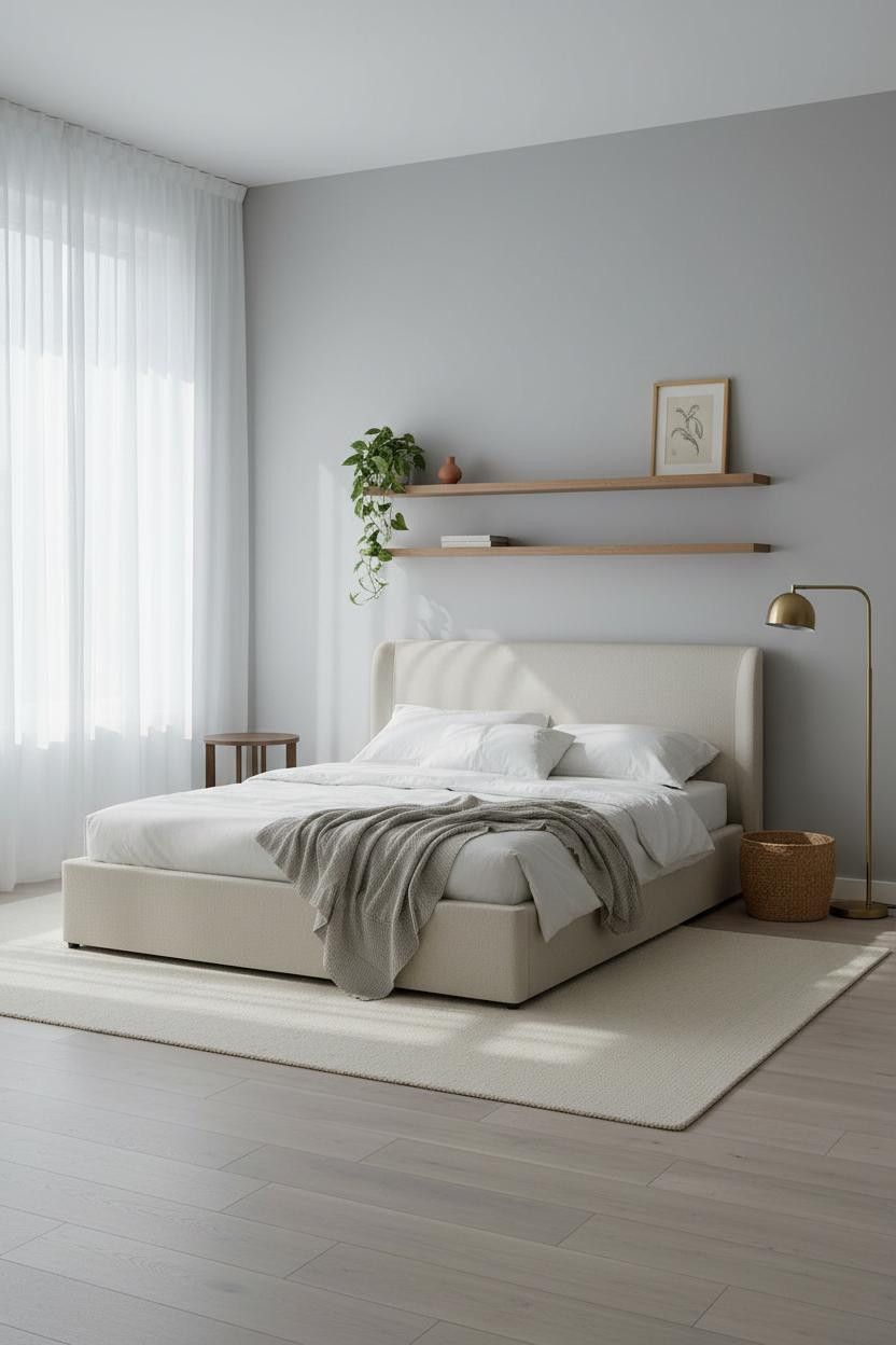 Small Studio Apartment Scandi Design Layout