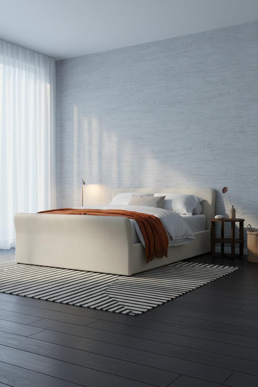 Stockholm Bedroom Plaster Wall Scandi