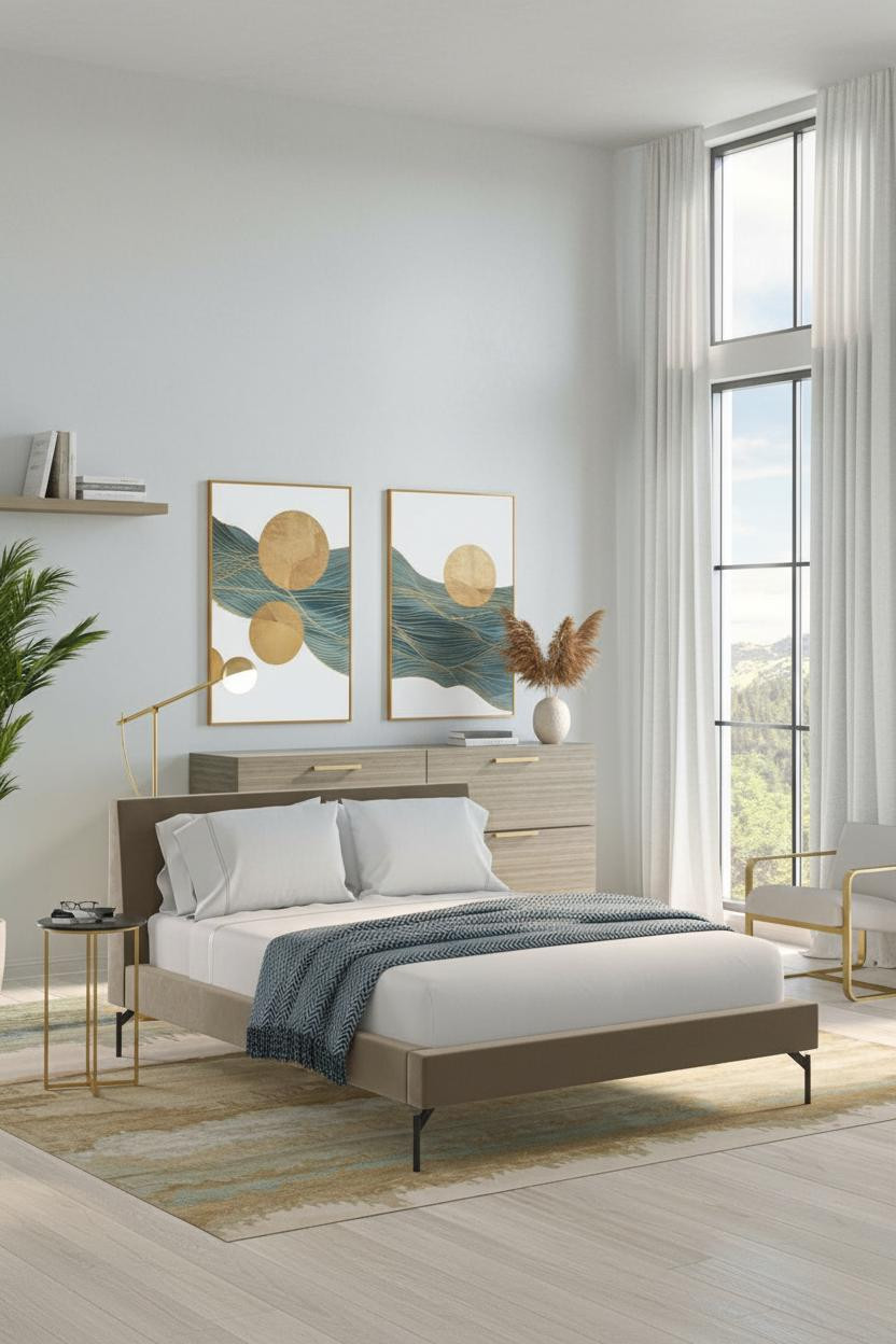 Stockholm Bedroom Scandi Oak Windows