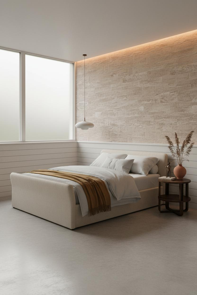 Stockholm Bedroom Wainscoting Scandi Design