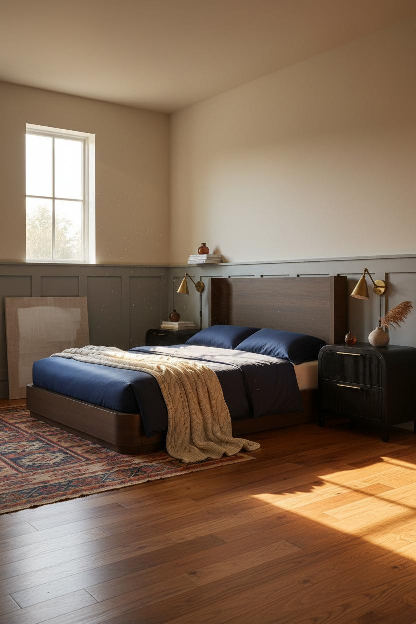 Studio Apartment Men Farmhouse Bedroom