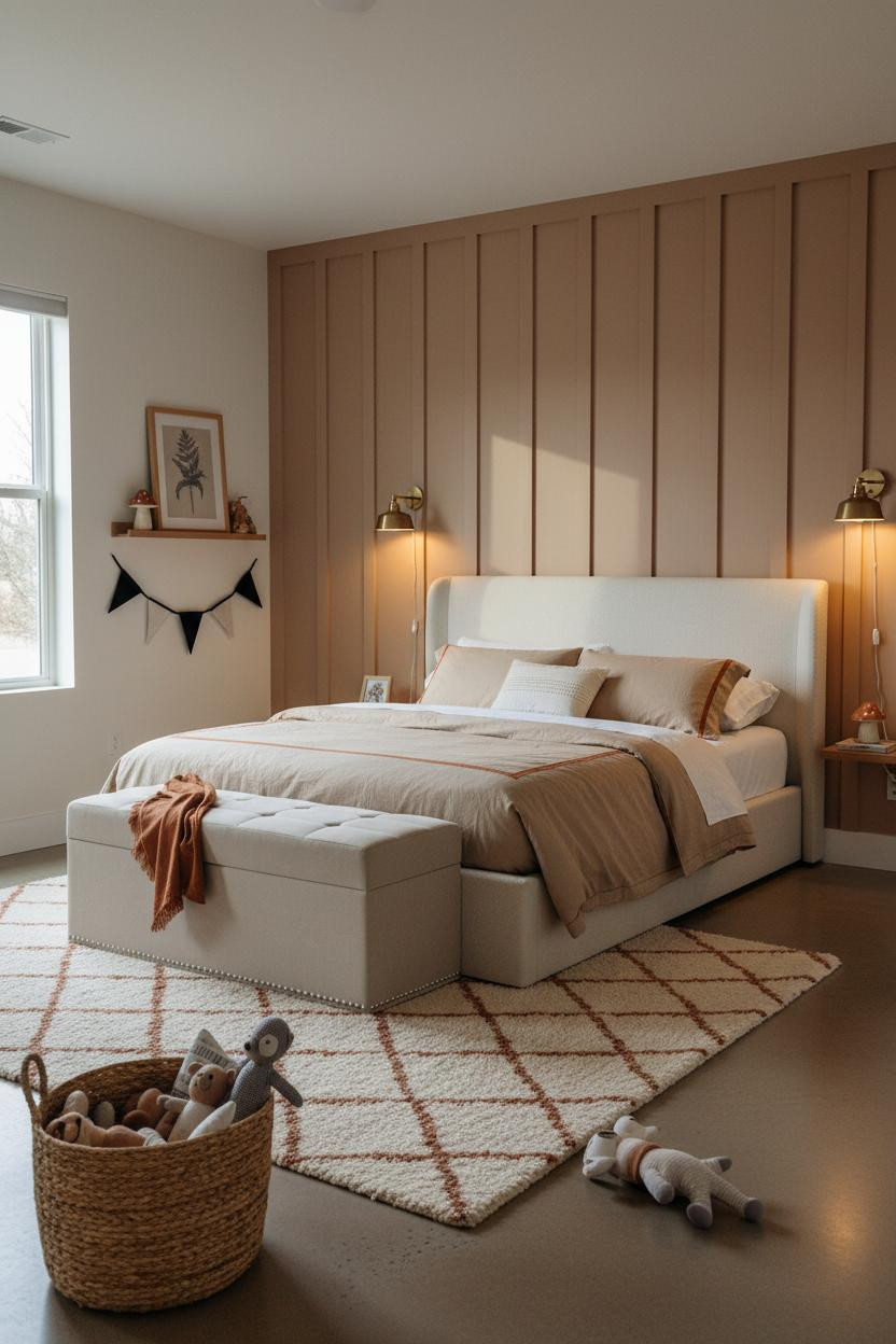 Stylish Kids Room Farmhouse Modern Bedroom