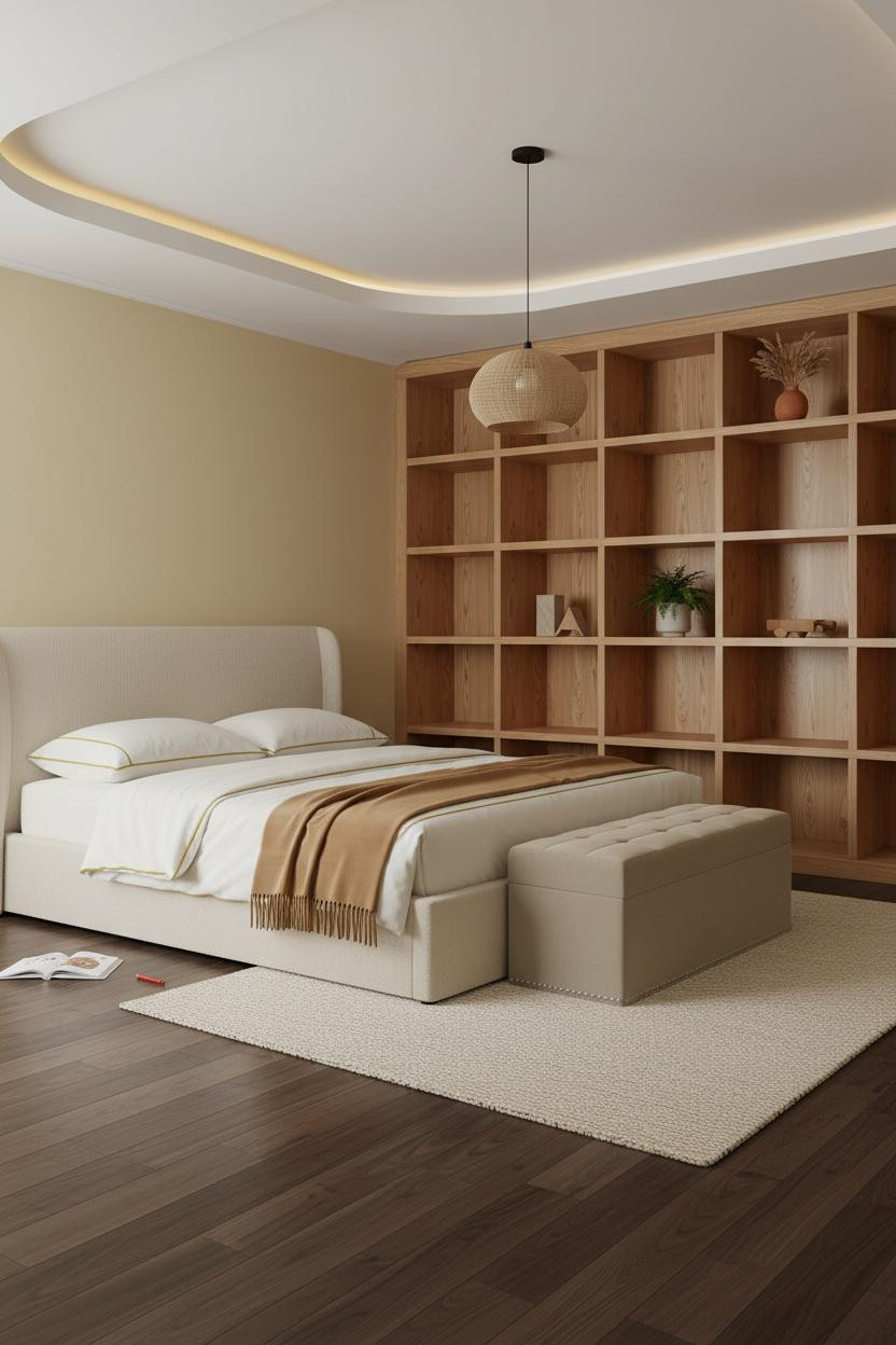 Stylish Kids Room Japandi Cubby Wall