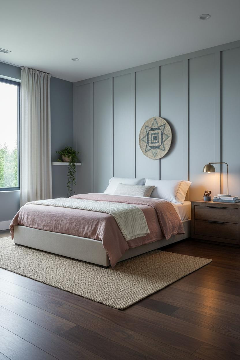 Tiny Bedroom Couples Platform Bed Layout