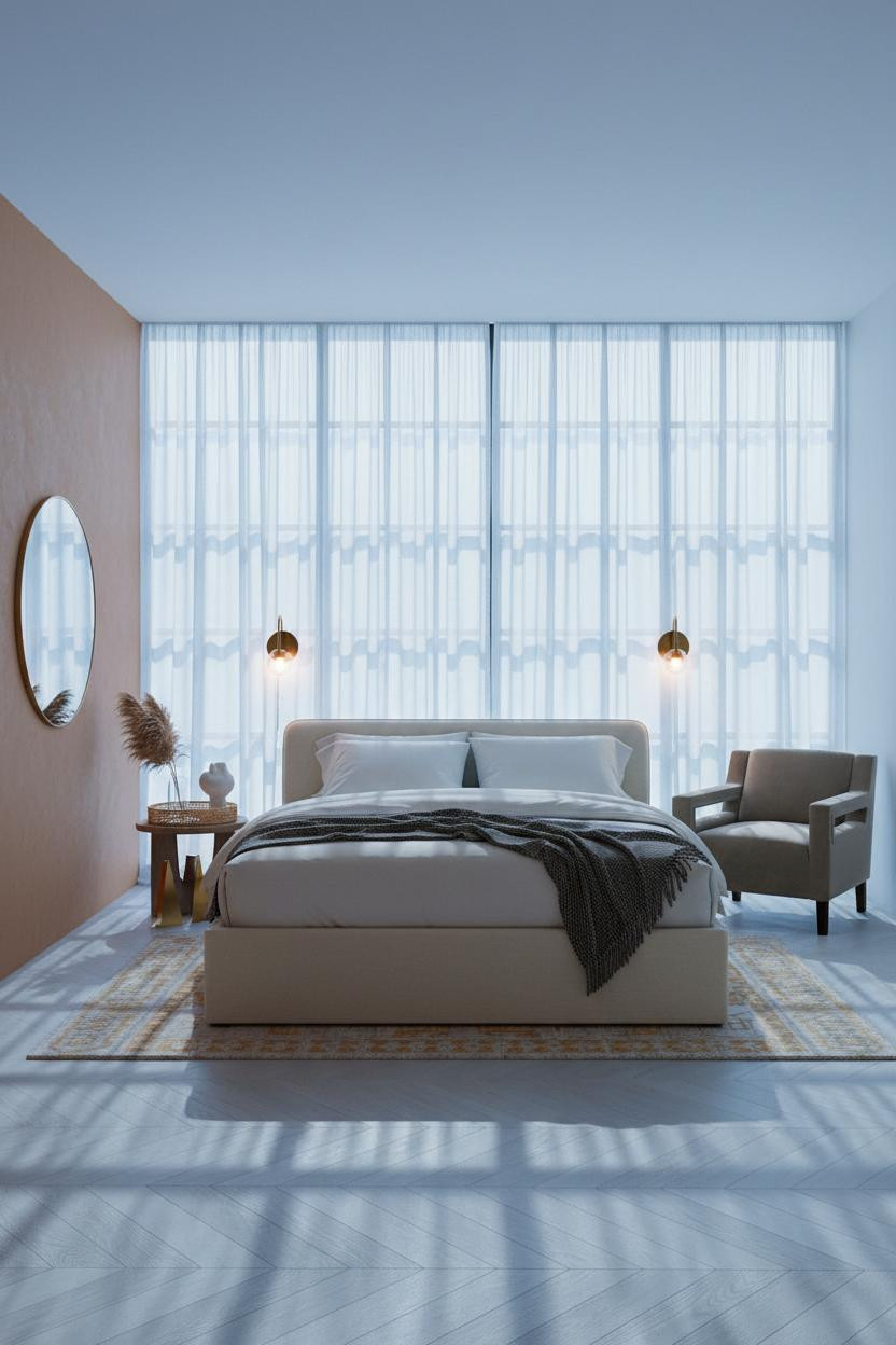 Transitional Bedroom Modern European Crittall Window