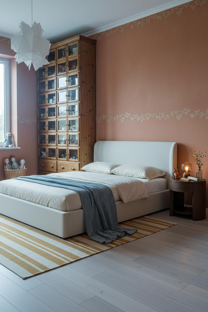 Vintage Kids Room Apothecary Cabinet Bedroom