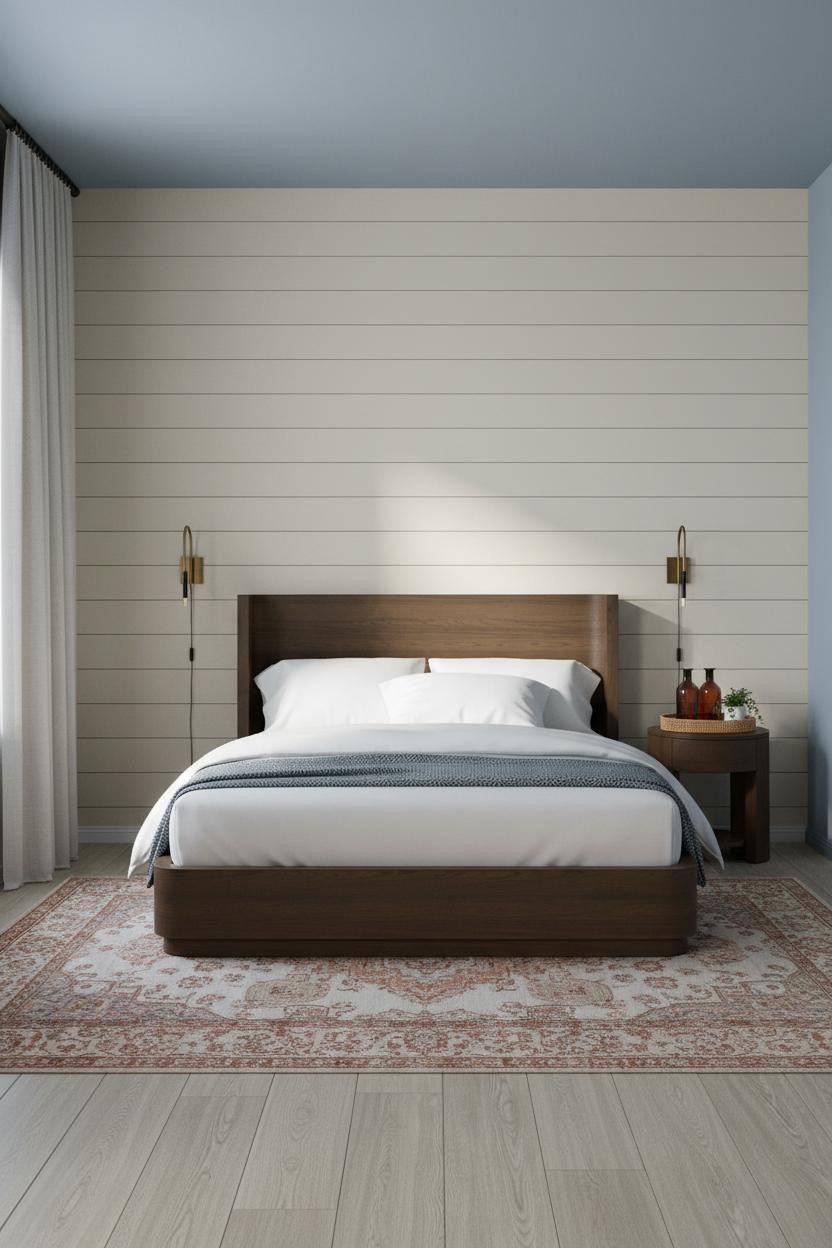 Vintage Modern Bedroom Japandi Style