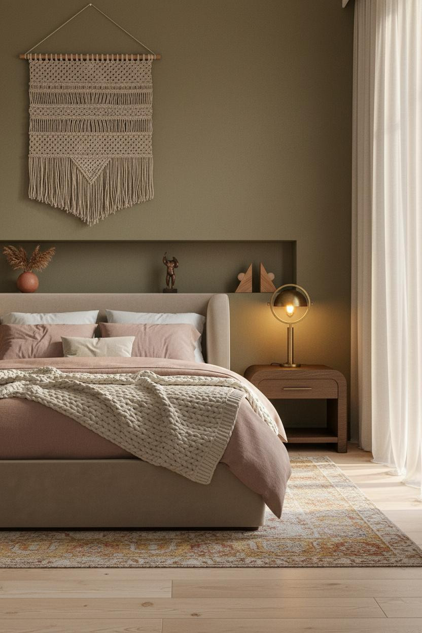 Vintage Modern Bedroom Boho Aesthetic