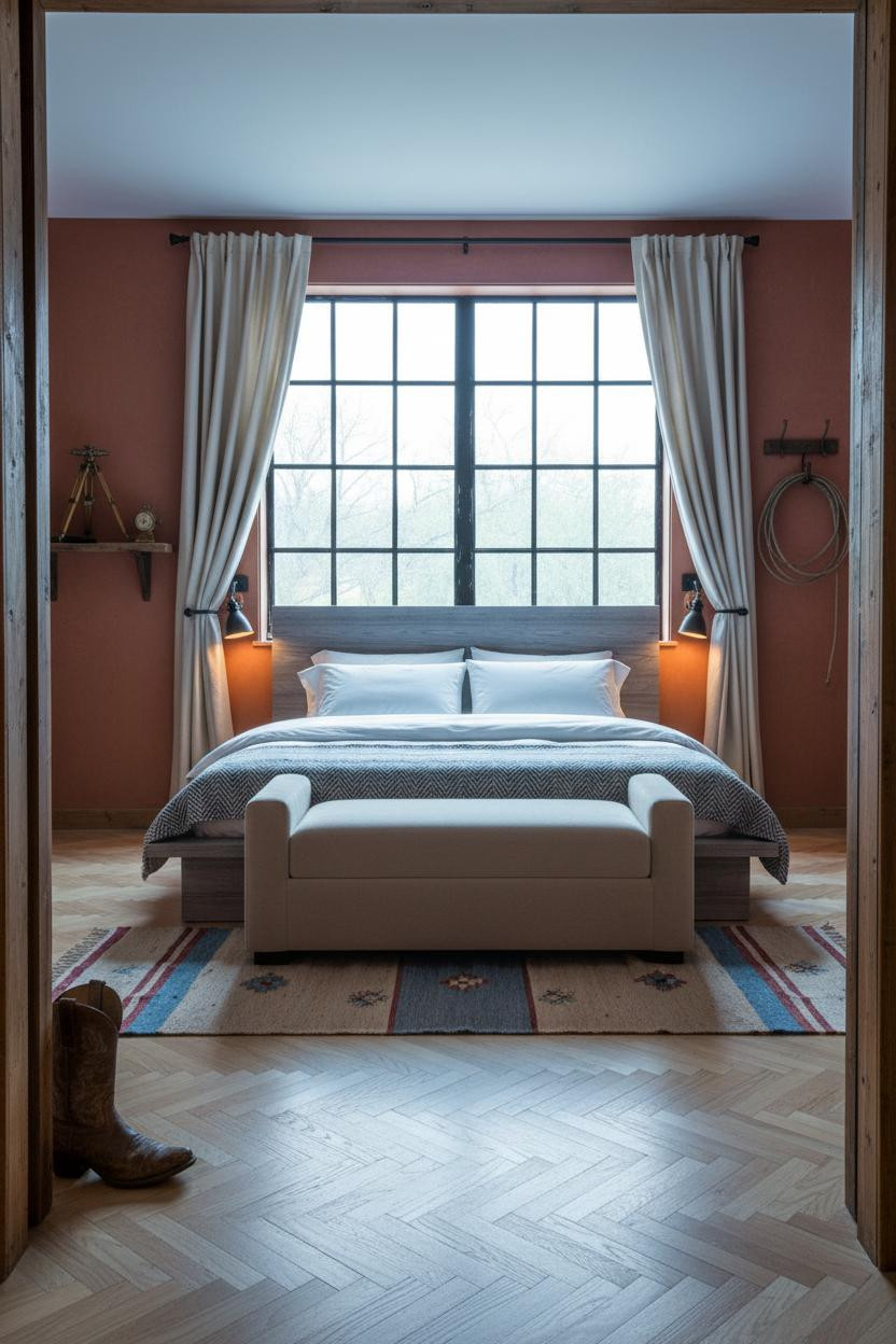 Western Bedroom Ranch Style Crittall Window