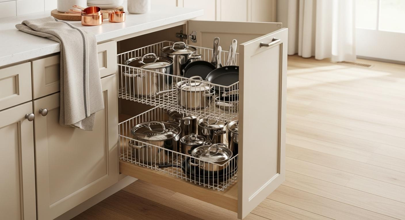 This $35 Target organizer fixed the one cabinet everyone ignores