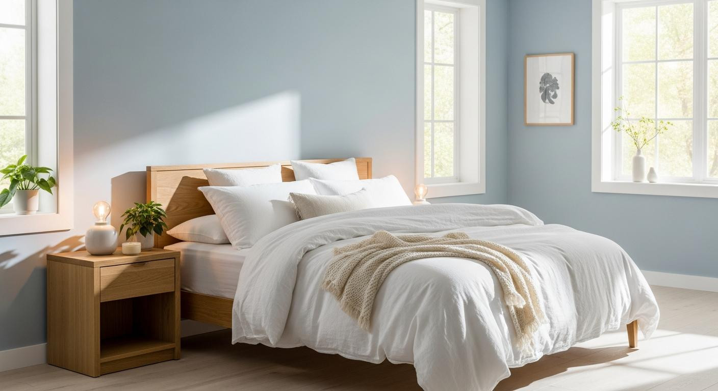 Sleep researchers paint their bedrooms this soft blue (not white)
