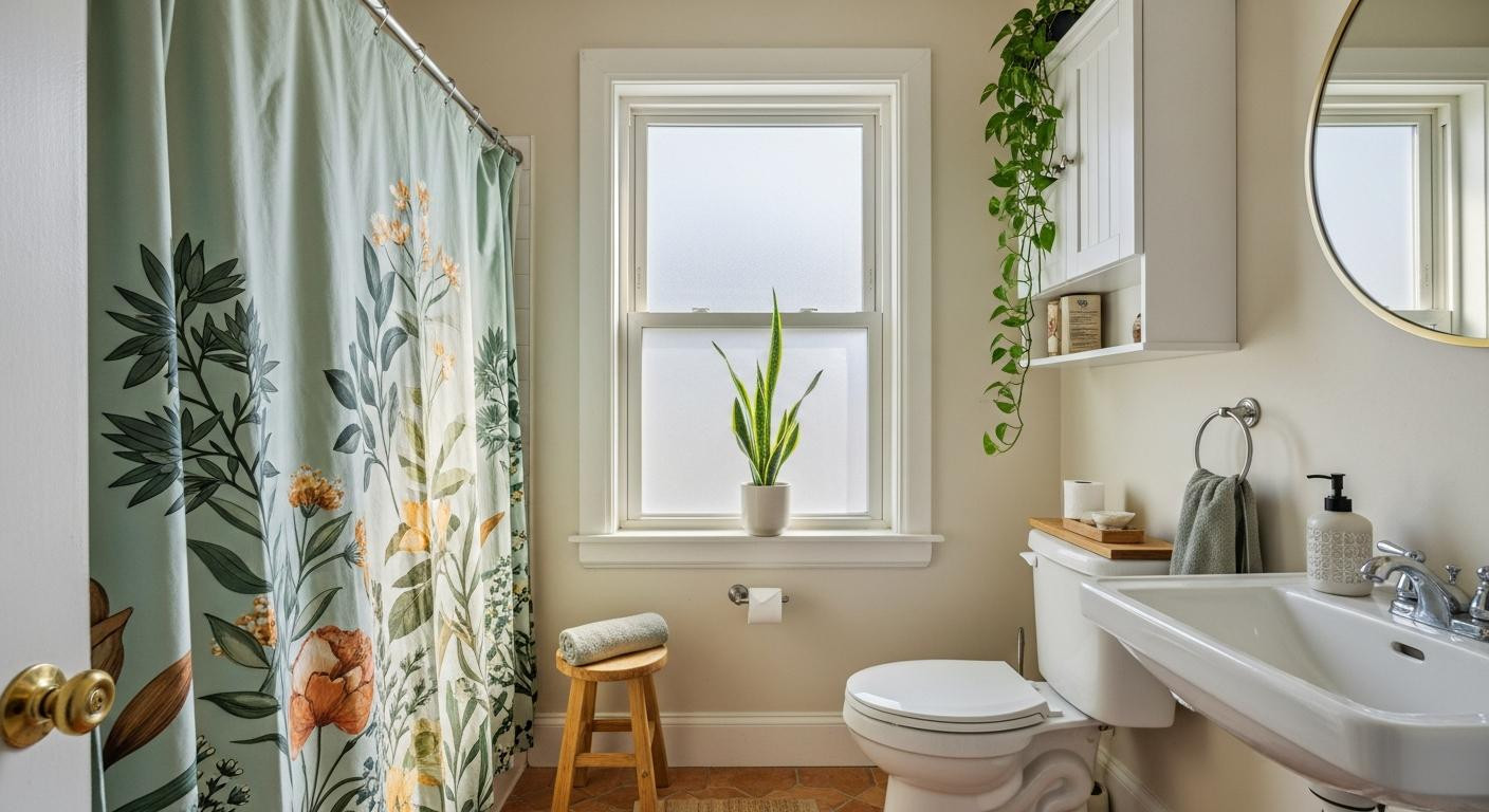 3 bathroom swaps for $147 turn a cramped rental into a spa corner