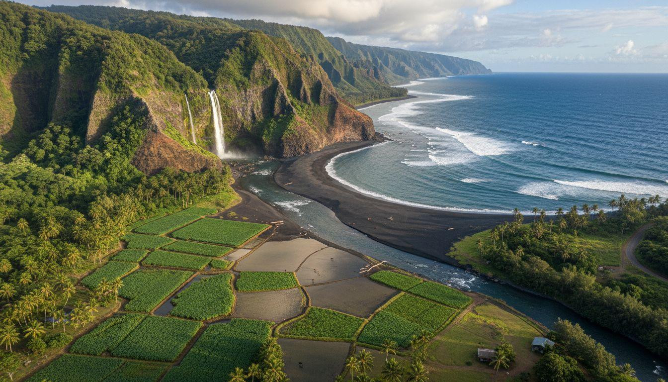 This black sand beach hides in a sacred valley where 50 residents guard access