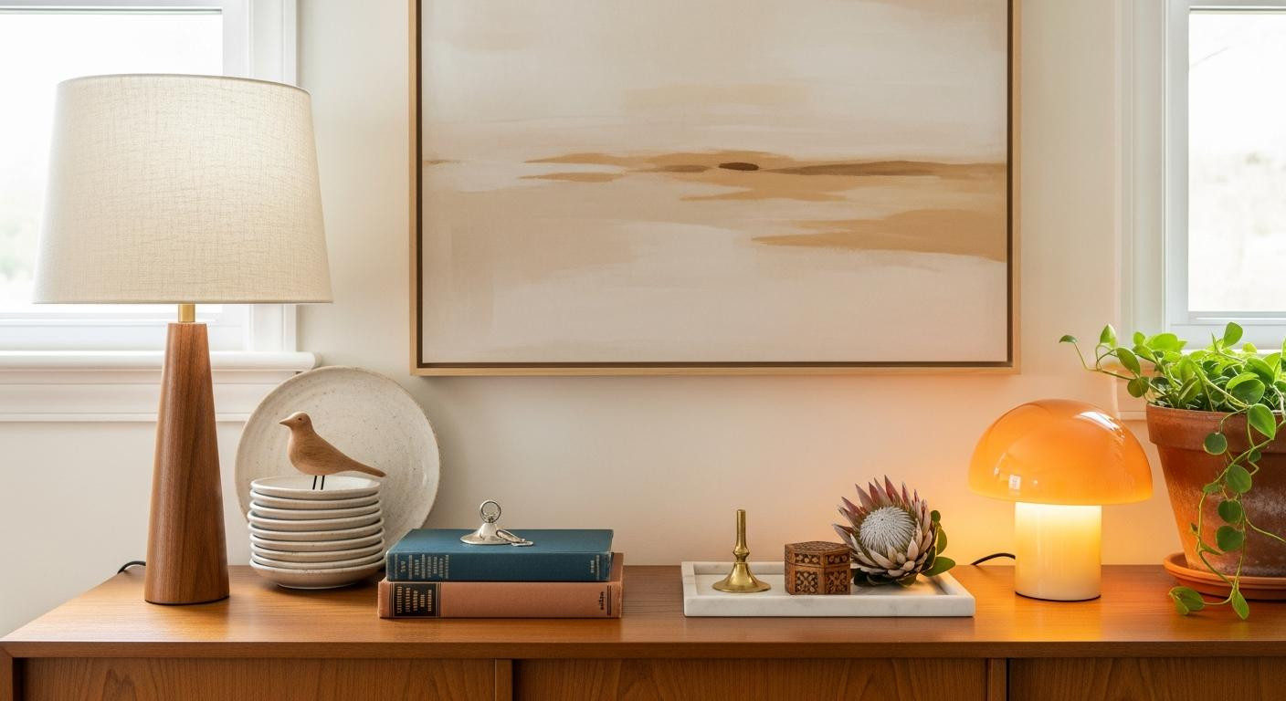 I tried the 3-zone sideboard rule and my dining room finally looks styled