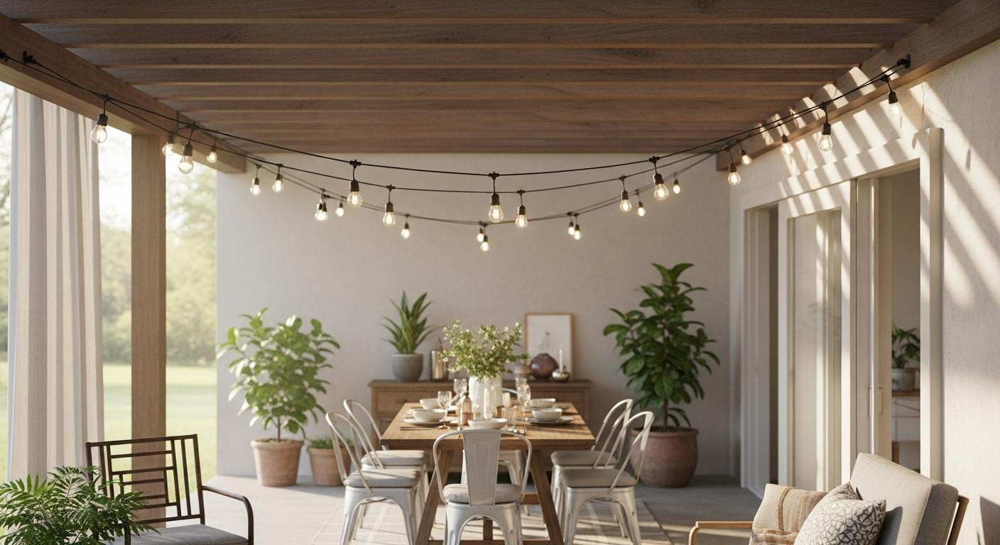 I tried the support wire trick for string lights and they haven't sagged once