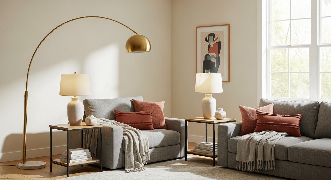 The 28-inch lamp triangle that stops living rooms from feeling dark (unless your ceilings are 8 feet)