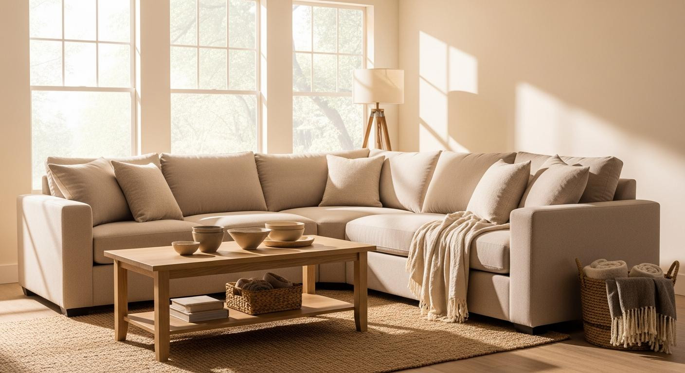 I rotated my sofa 45 degrees and my living room stopped feeling like a hallway
