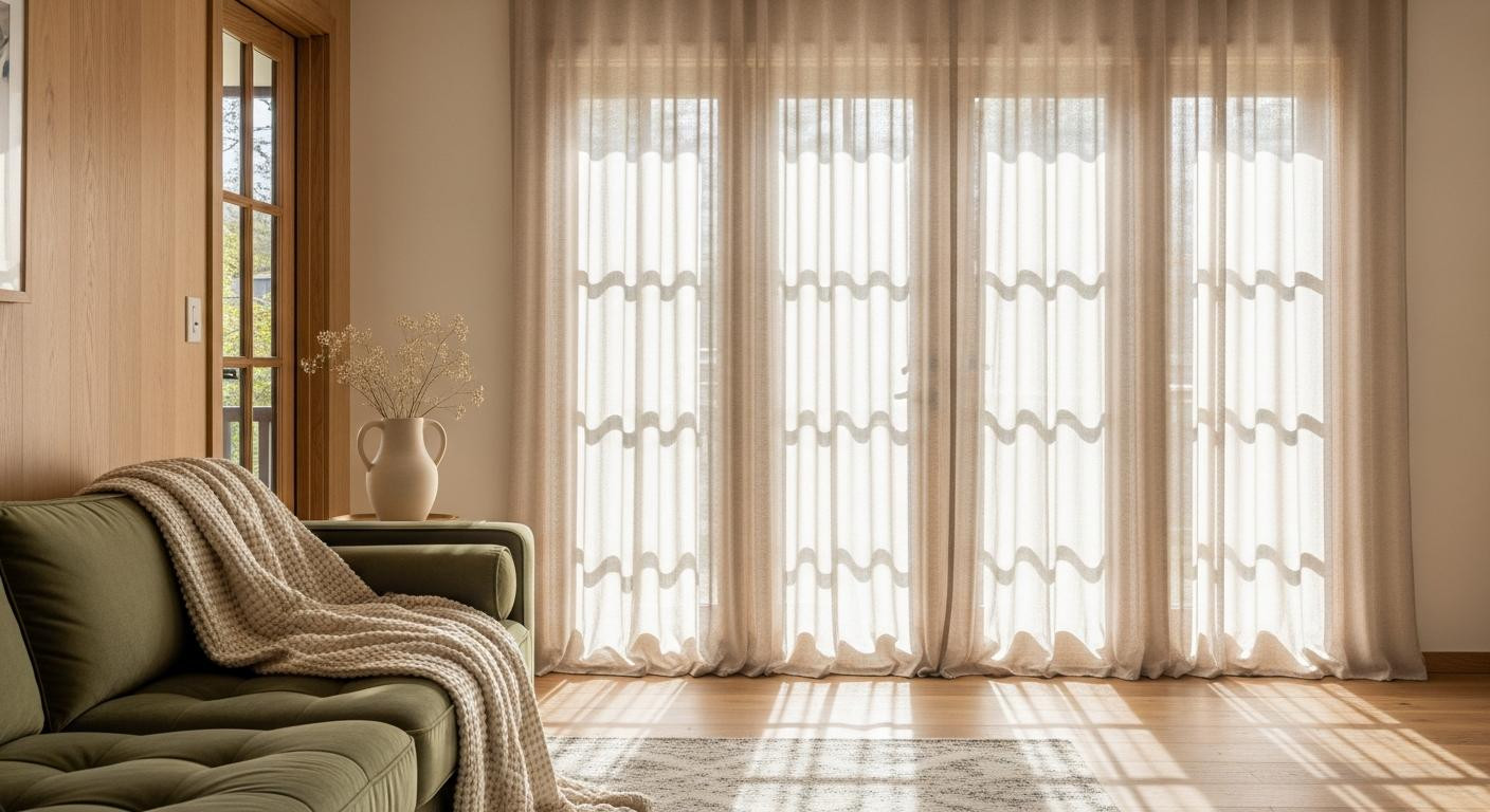 Linen curtains make west-facing rooms feel 8 degrees cooler without blocking spring light